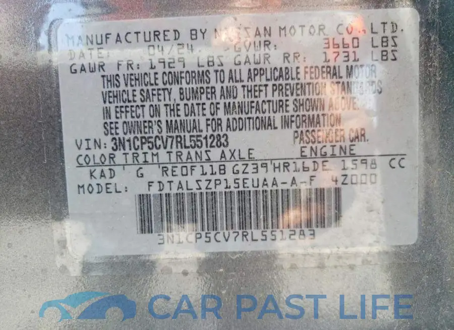 3N1CP5CV7RL551283# 12