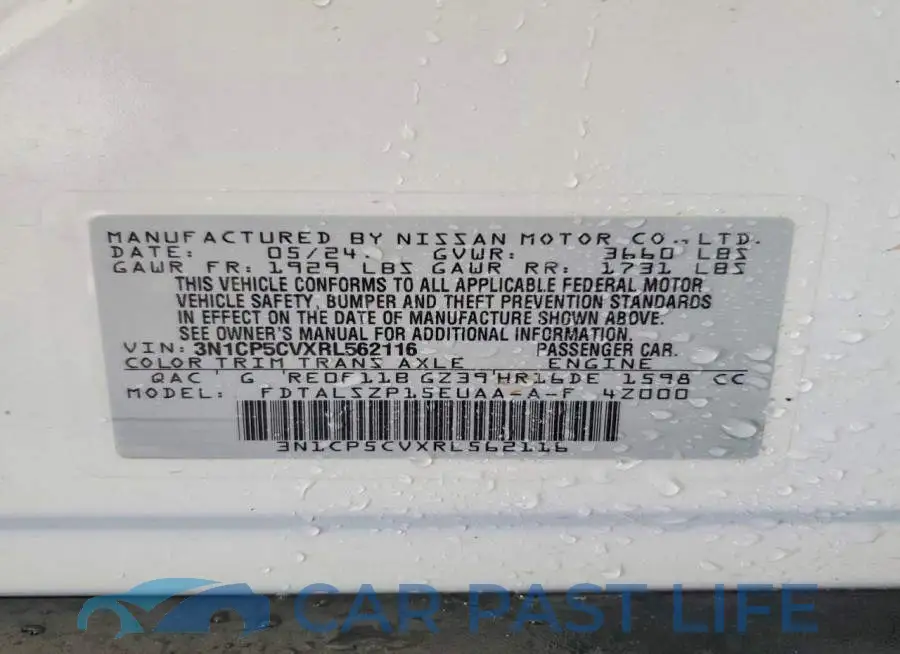 3N1CP5CVXRL562116# 14