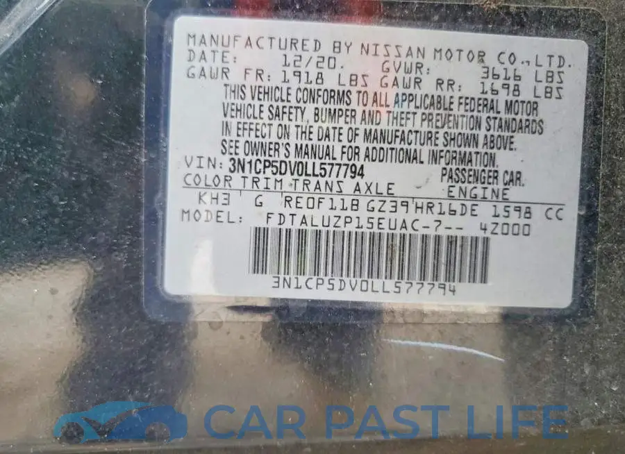 3N1CP5DV0LL577794# 12