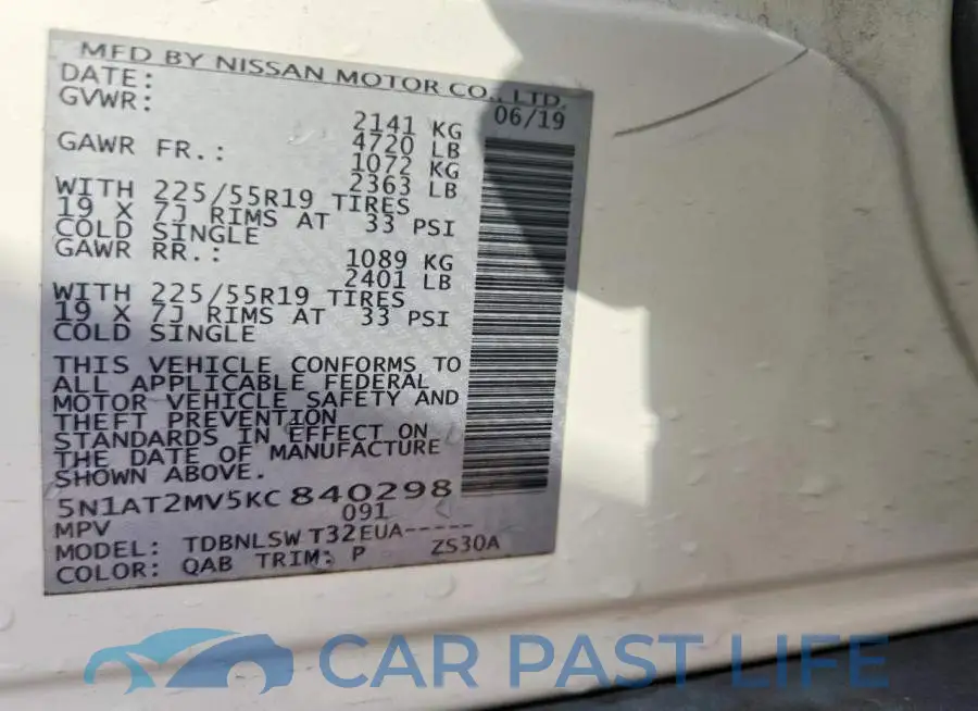 5N1AT2MV5KC840298# 14