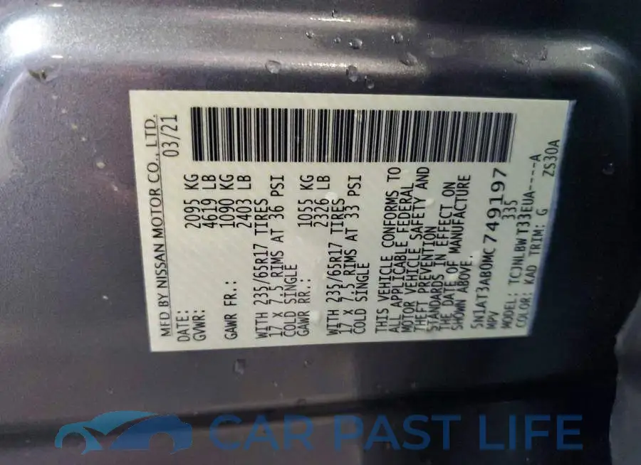 5N1AT3AB0MC749197# 13