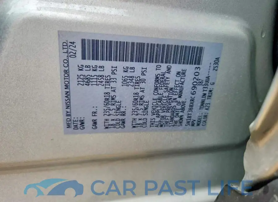 5N1BT3BBXRC690203# 12