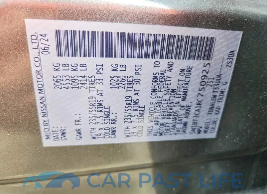 5N1BT3CA1RC750925# 13