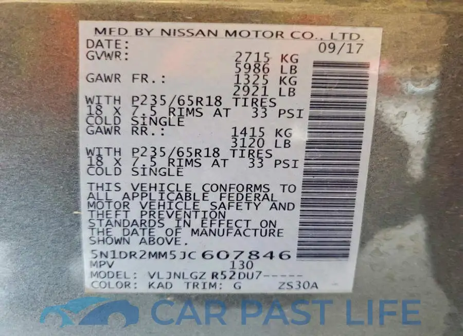 5N1DR2MM5JC607846# 13