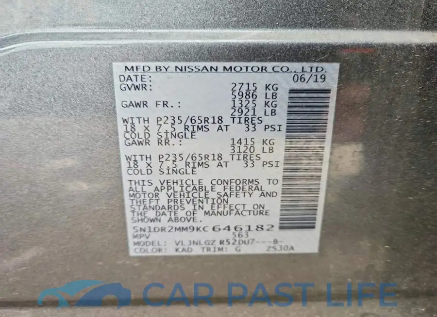 5N1DR2MM9KC646182# 13