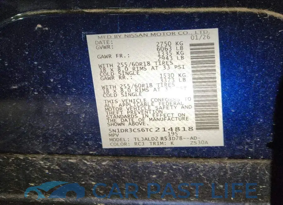 5N1DR3CS6TC214818# 13