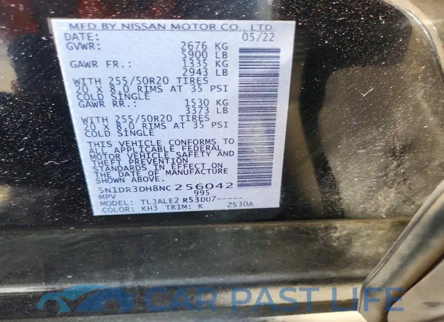 5N1DR3DH8NC256042# 14