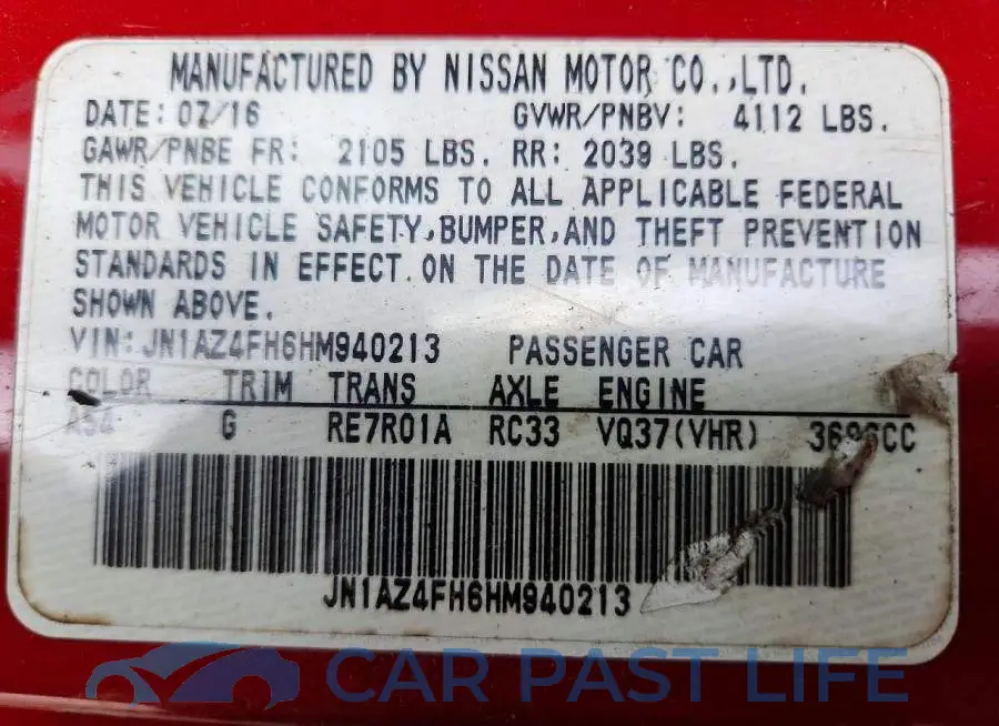 JN1AZ4FH6HM940213# 13