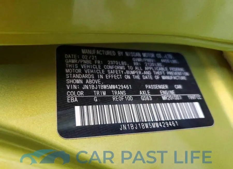 JN1BJ1BW5MW429461# 13