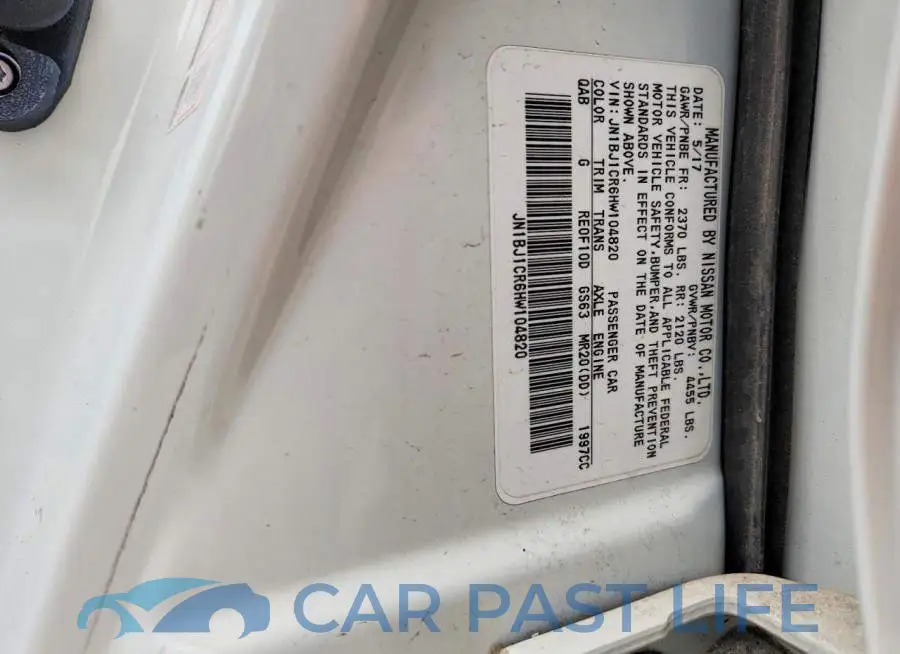 JN1BJ1CR6HW104820# 12