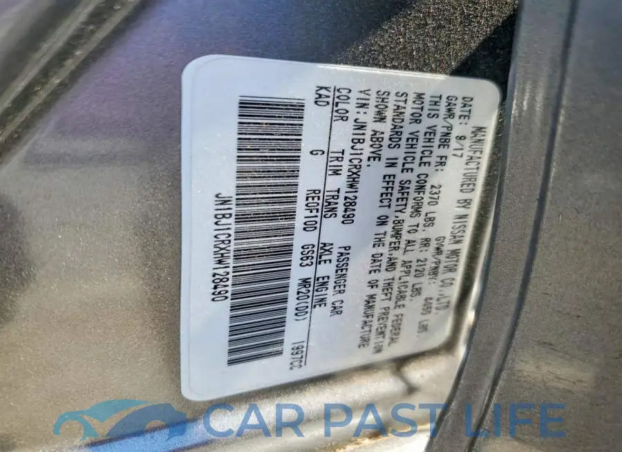JN1BJ1CRXHW128490# 14