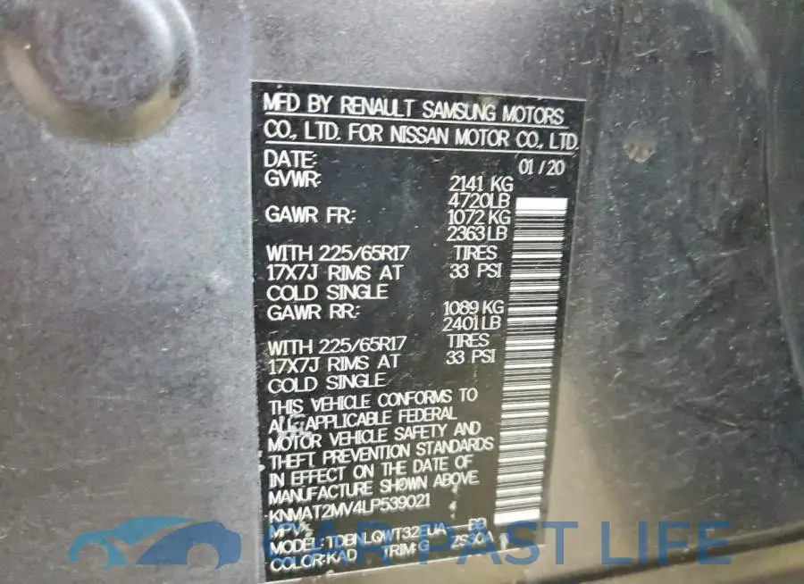 KNMAT2MV4LP539021# 13