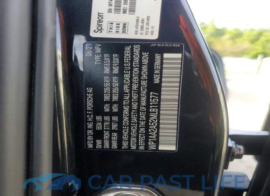 WP1AA2A52MLB11577# 13