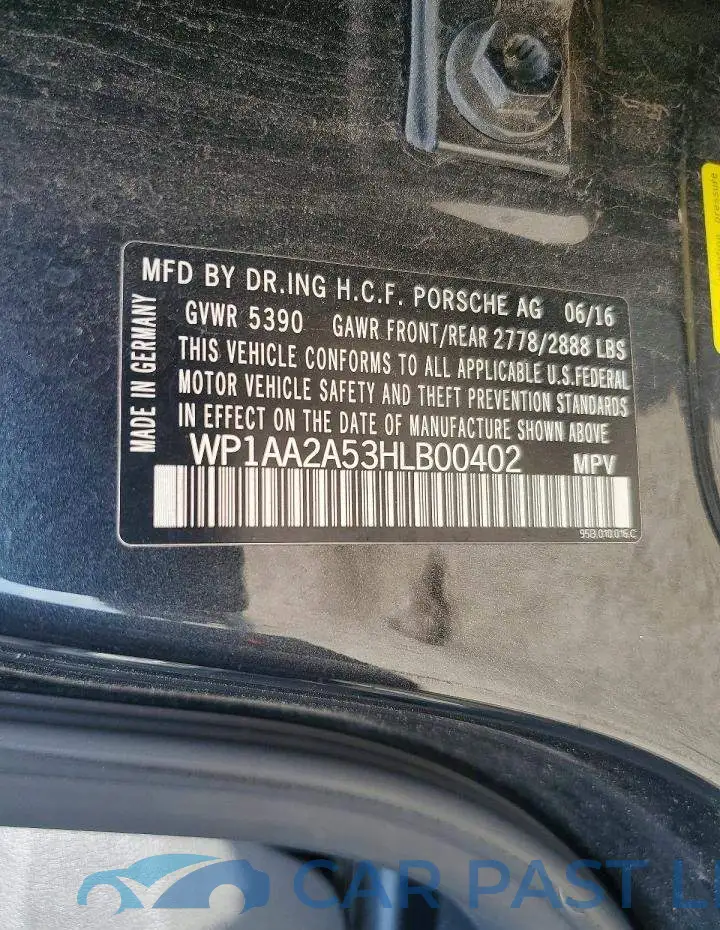 WP1AA2A53HLB00402# 13