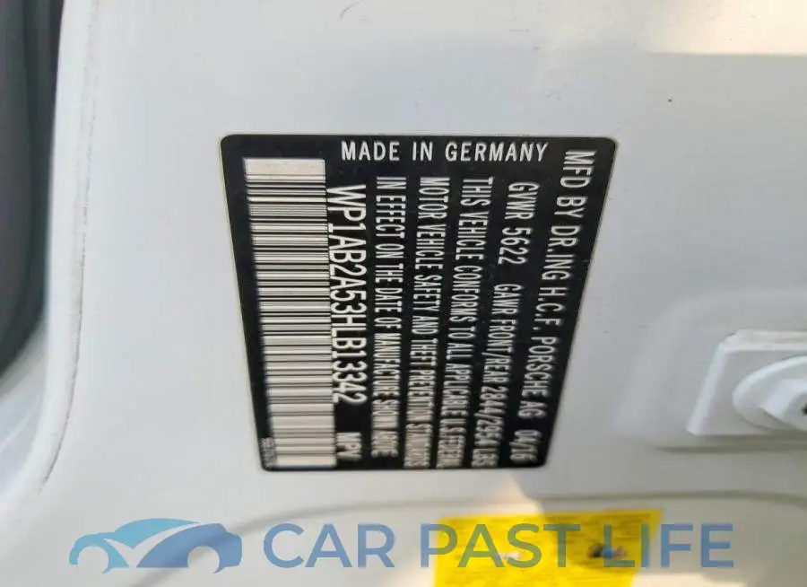 WP1AB2A53HLB13342# 13