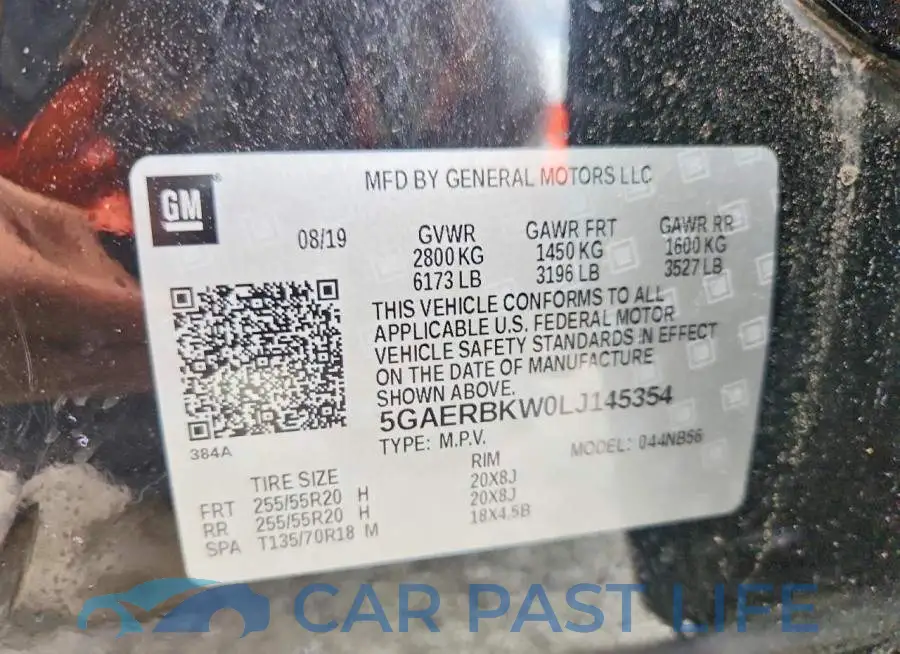 5GAERBKW0LJ145354# 13
