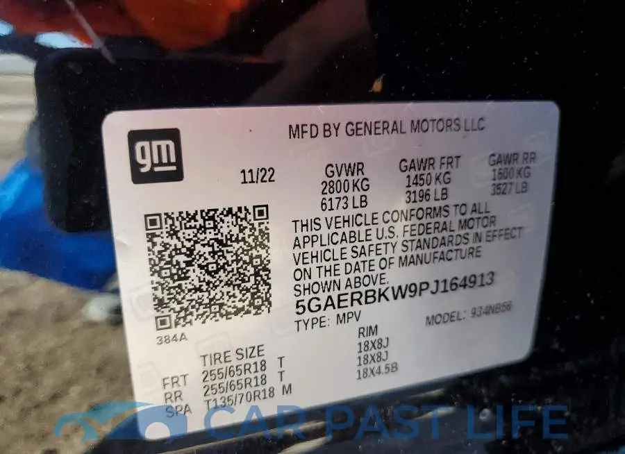 5GAERBKW9PJ164913# 13