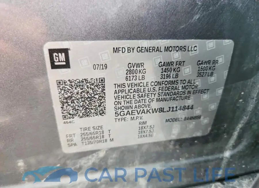 5GAEVAKW8LJ114844# 13