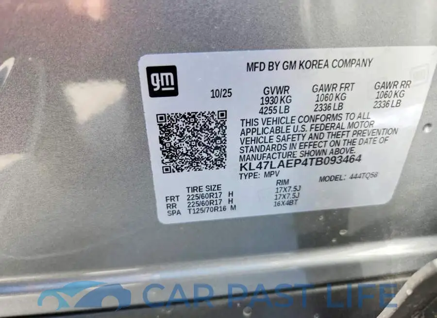 KL47LAEP4TB093464# 12