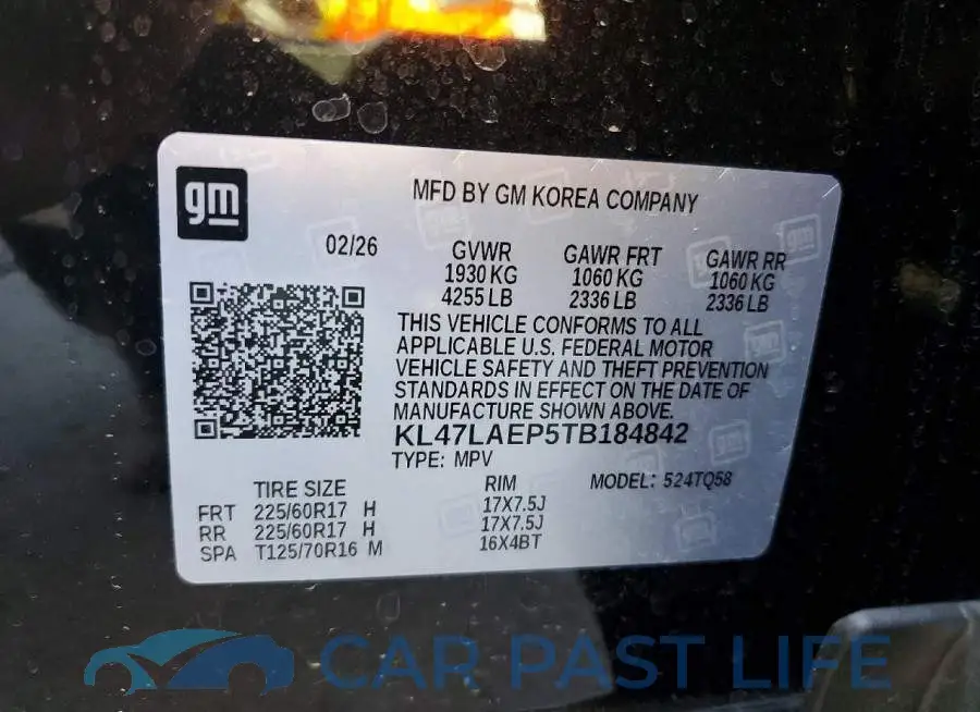 KL47LAEP5TB184842# 12