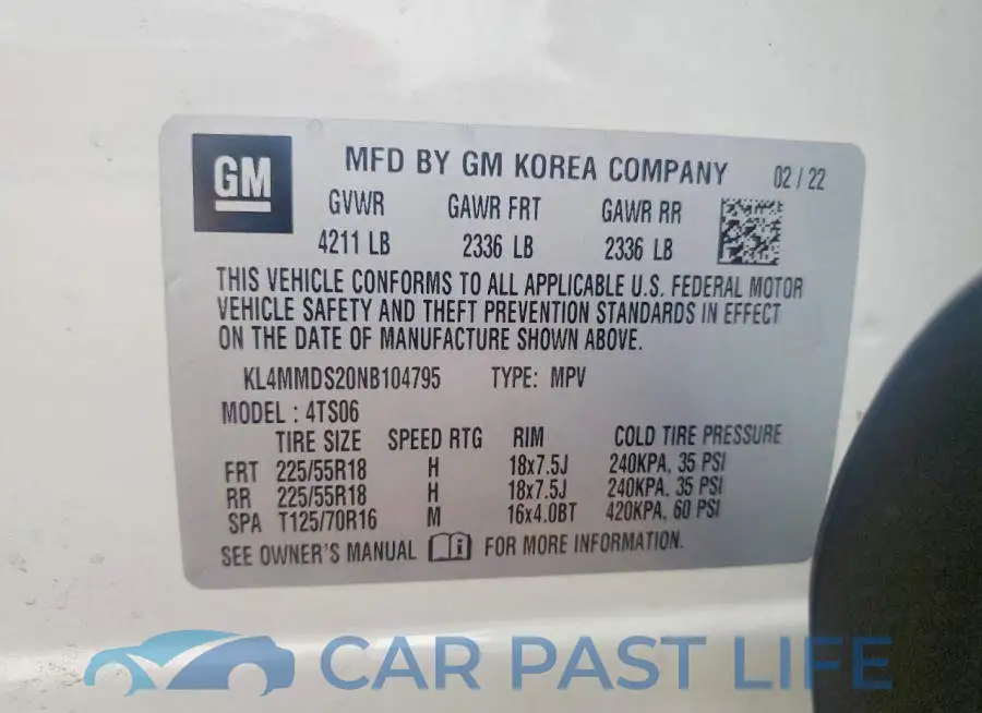 KL4MMDS20NB104795# 13