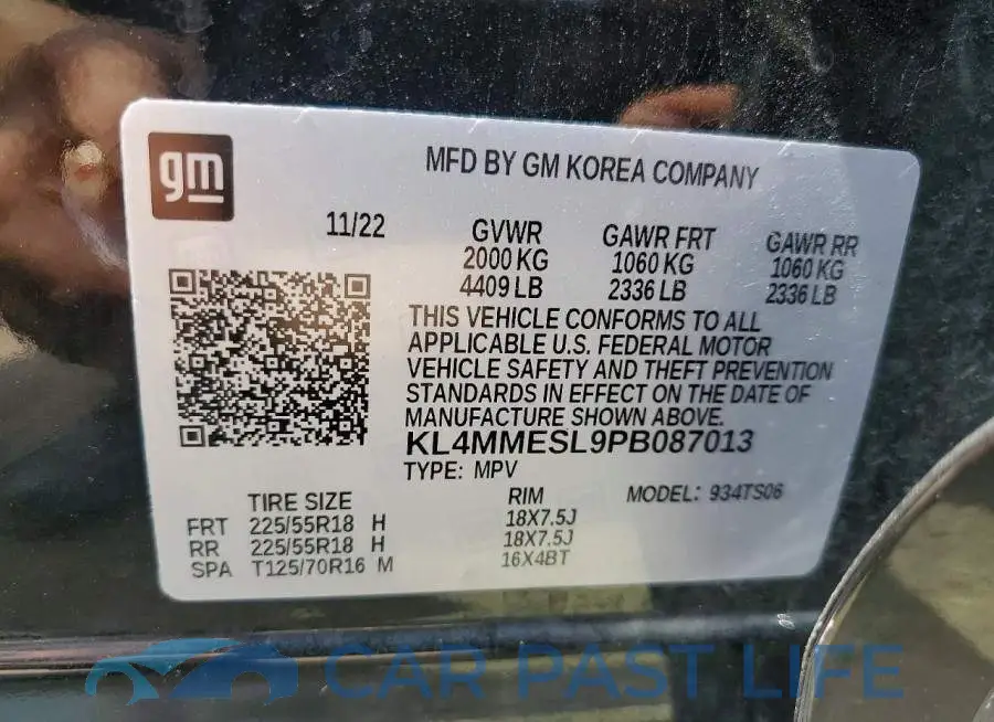 KL4MMESL9PB087013# 13
