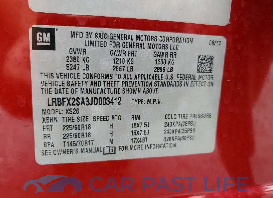 LRBFX2SA3JD003412# 13