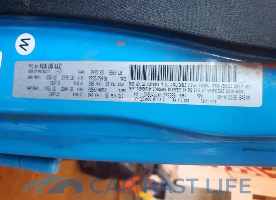 1C4BJWEGXHL579300# 12