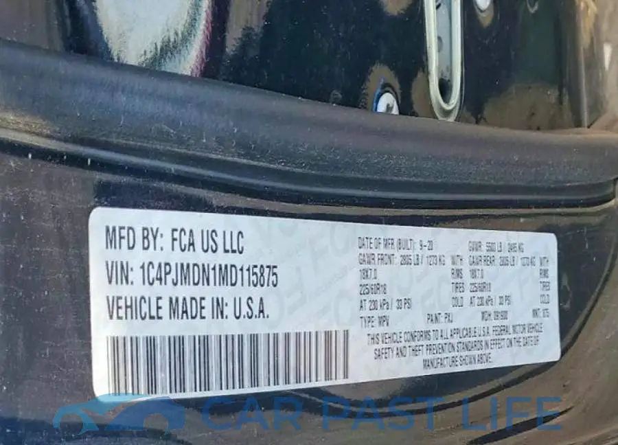 1C4PJMDN1MD115875# 13