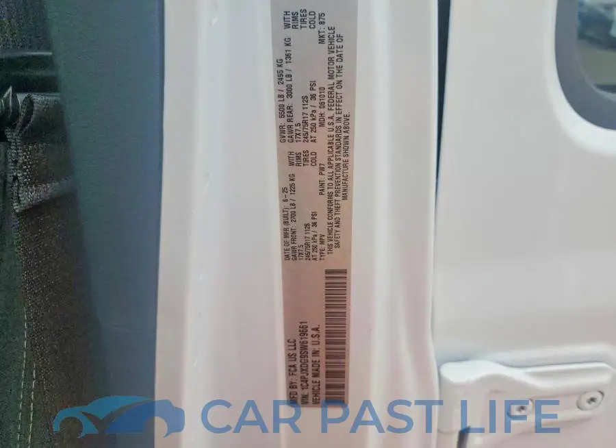 1C4PJXDG9SW619661# 13