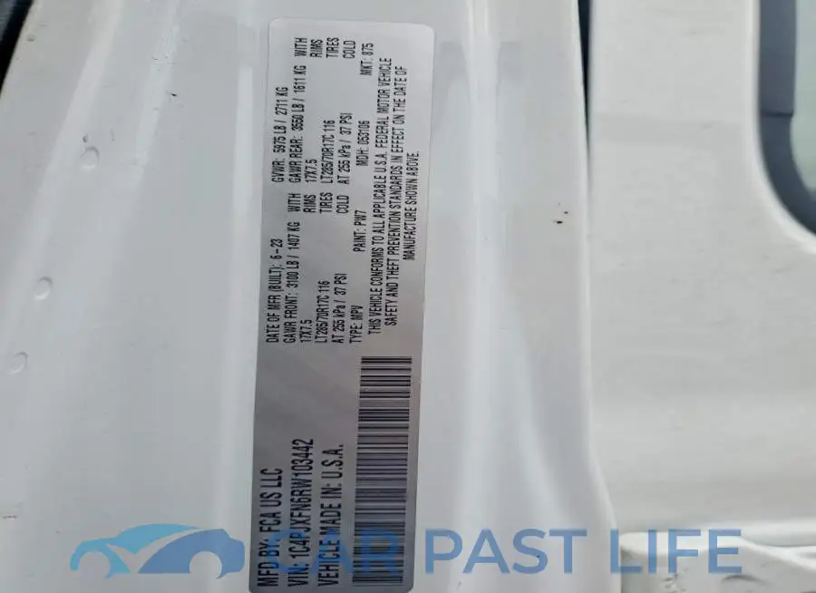 1C4PJXFN6RW103442# 12