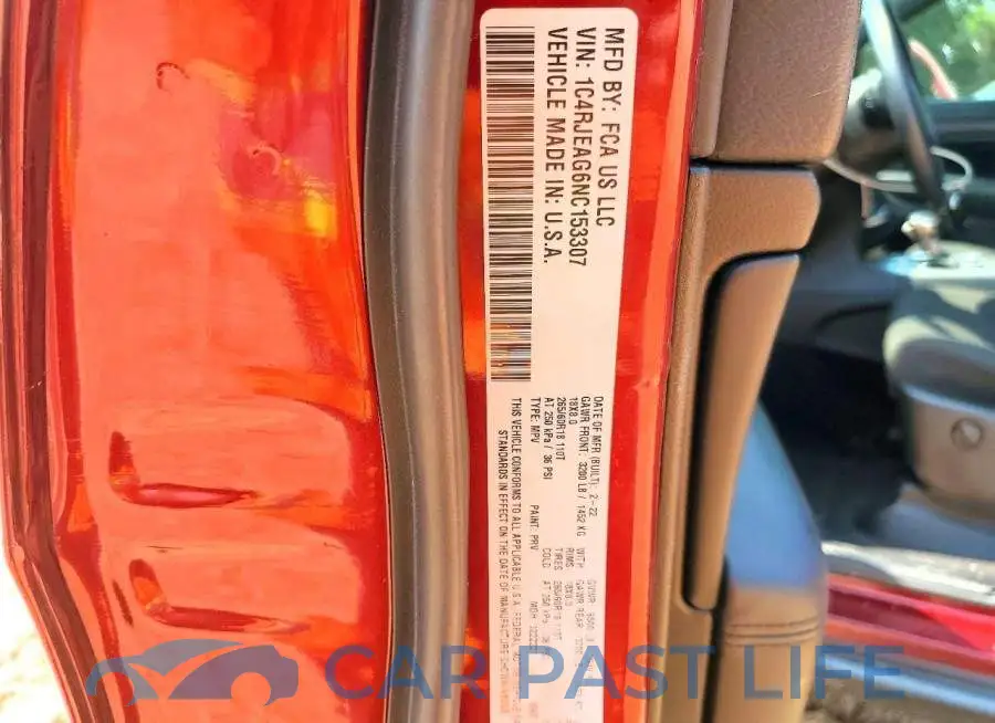 1C4RJEAG6NC153307# 13