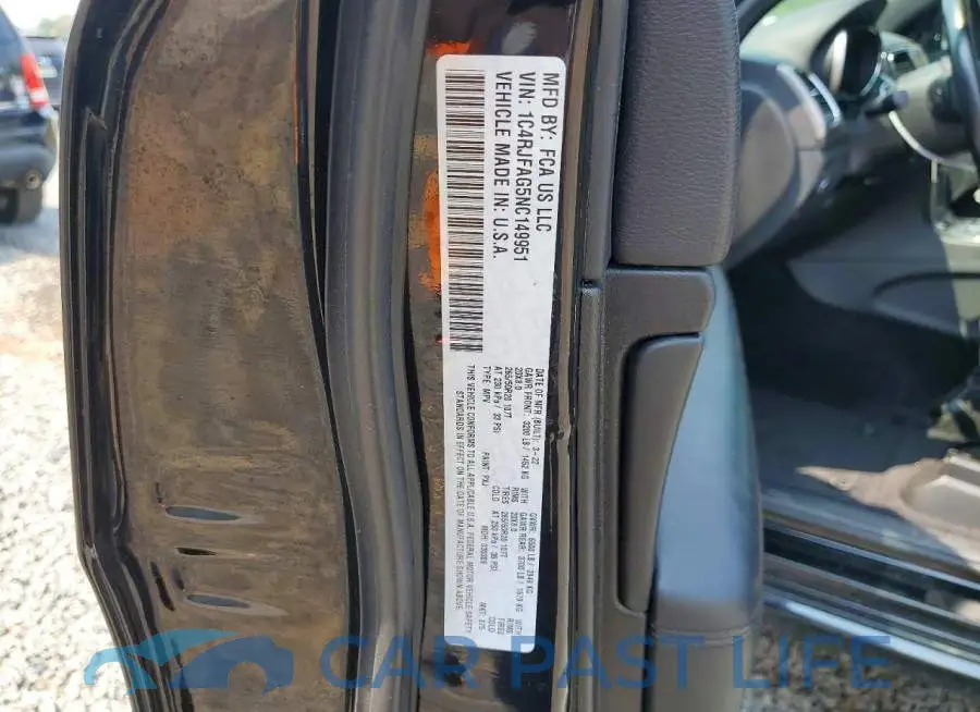 1C4RJFAG5NC149951# 13