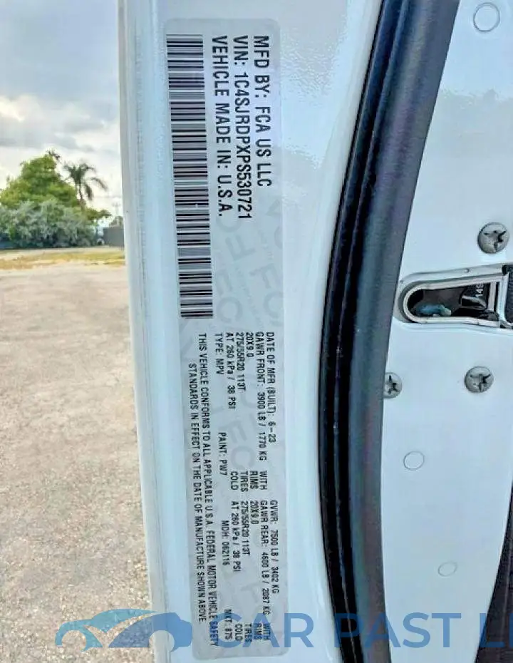1C4SJRDPXPS530721# 14