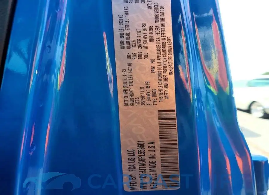 1C6HJTAG6PL559601# 12