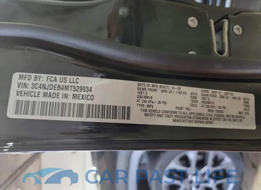 3C4NJDEB4MT529934# 12