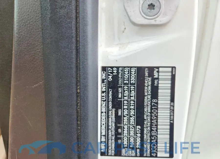 4JGDA5JB4HA950178# 12