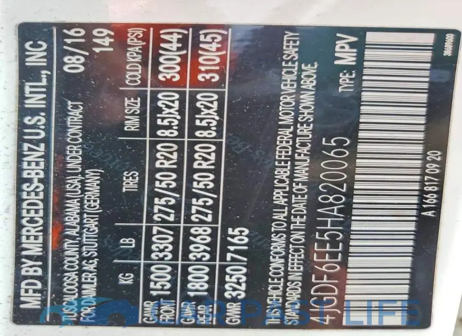 4JGDF6EE5HA820065# 13