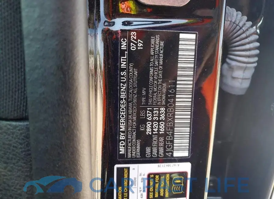 4JGFB4FBXRB041611# 13