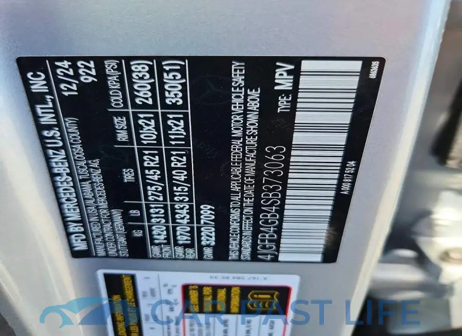 4JGFB4GB4SB373063# 12