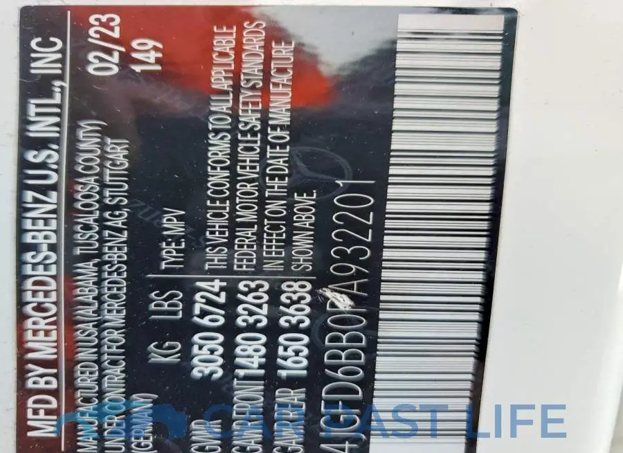 4JGFD6BB0PA932201# 13