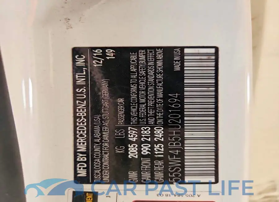 55SWF4JB5HU201694# 12