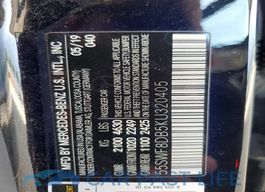 55SWF8DB5KU320405# 12