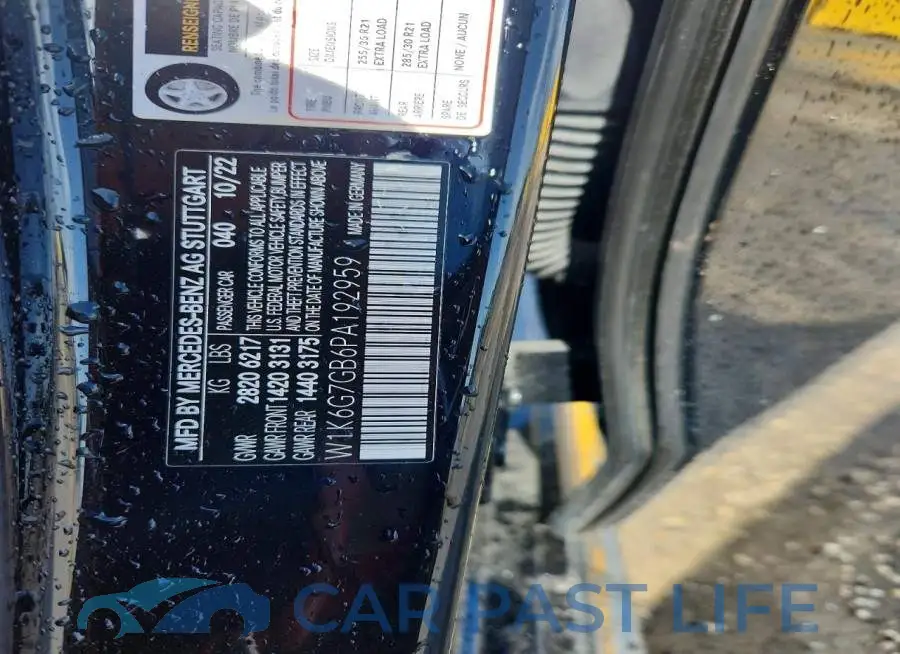 W1K6G7GB6PA192959# 12