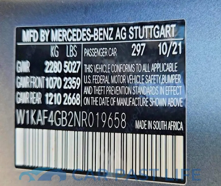W1KAF4GB2NR019658# 13