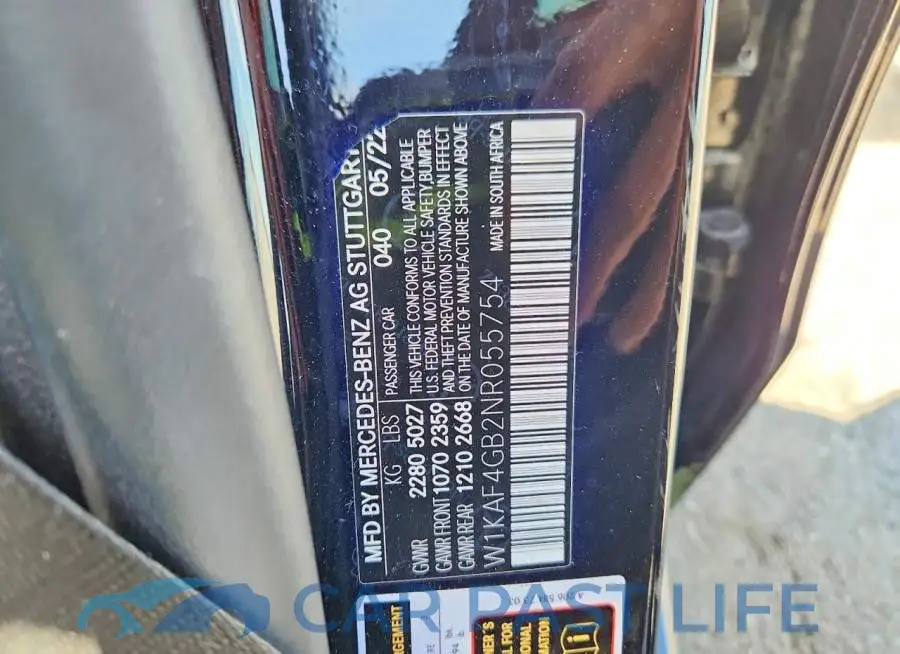 W1KAF4GB2NR055754# 12