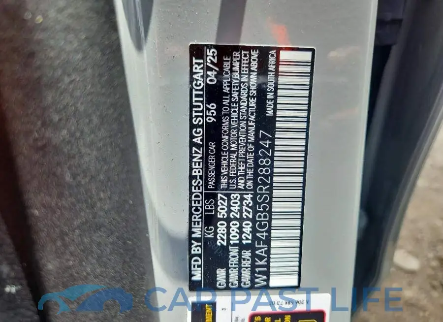 W1KAF4GB5SR288247# 12