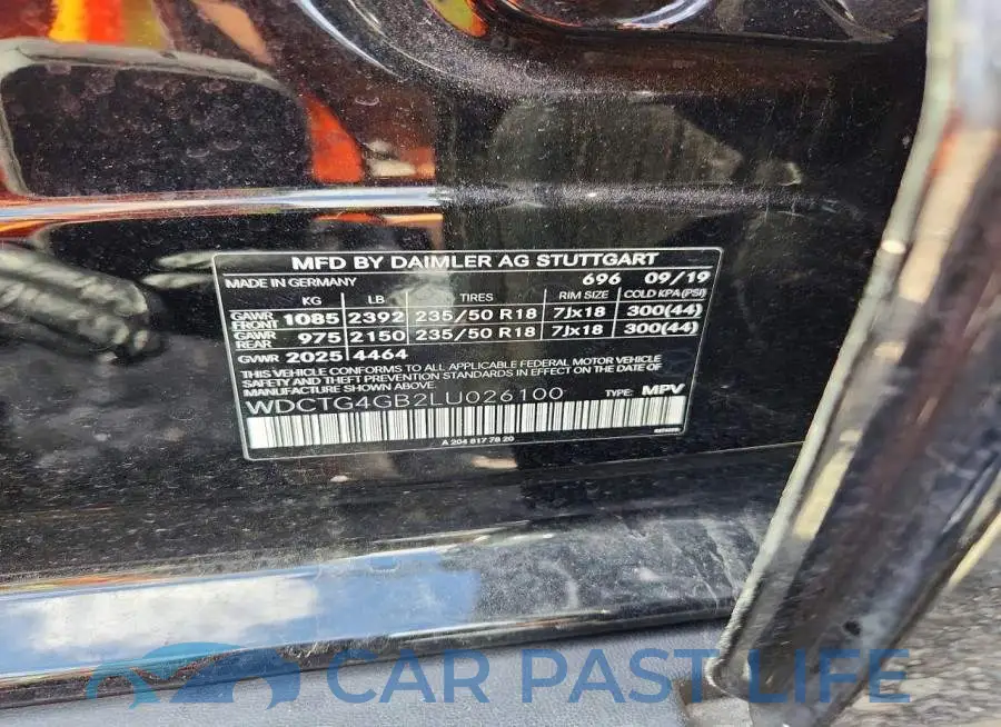 WDCTG4GB2LU026100# 14