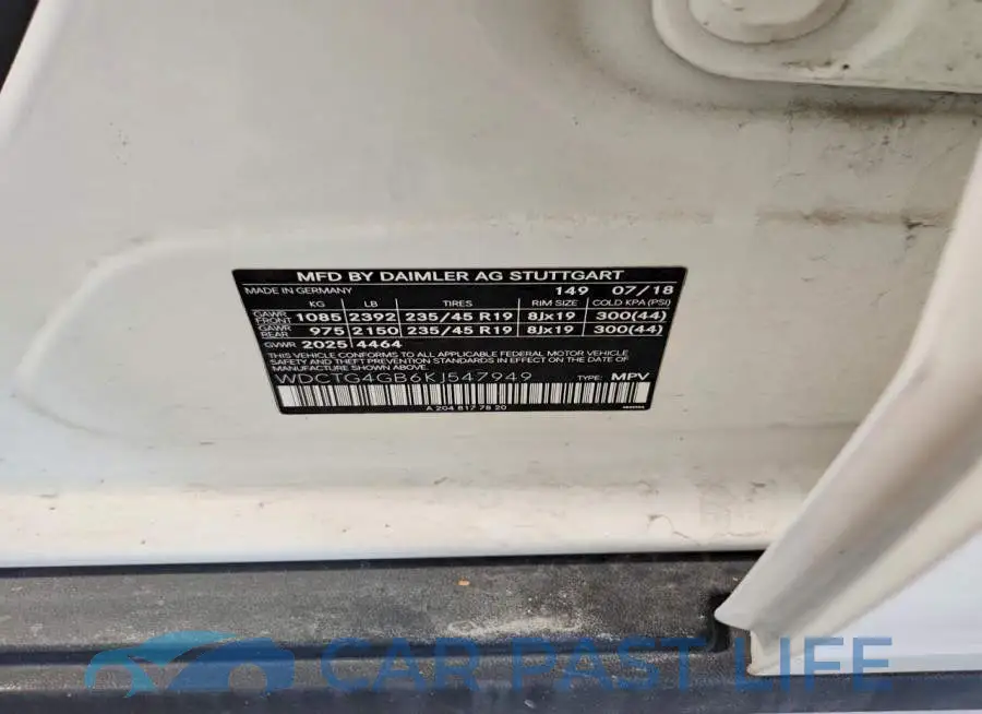 WDCTG4GB6KJ547949# 13
