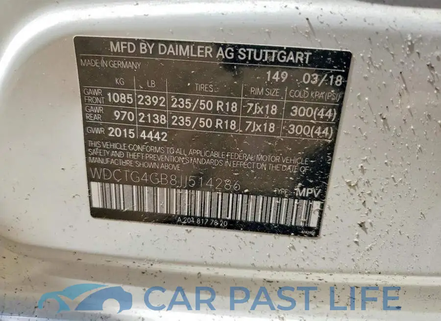 WDCTG4GB8JJ514286# 12